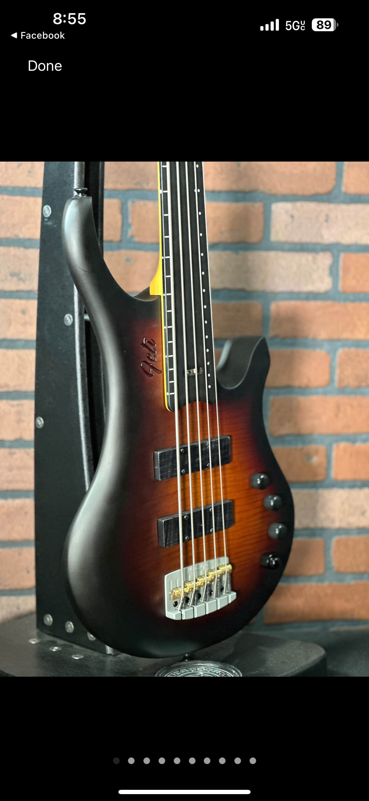 Woodcraft ELECTRIC GUITAR Fretless FeTi Fly JB 5 "Jazz Bass"