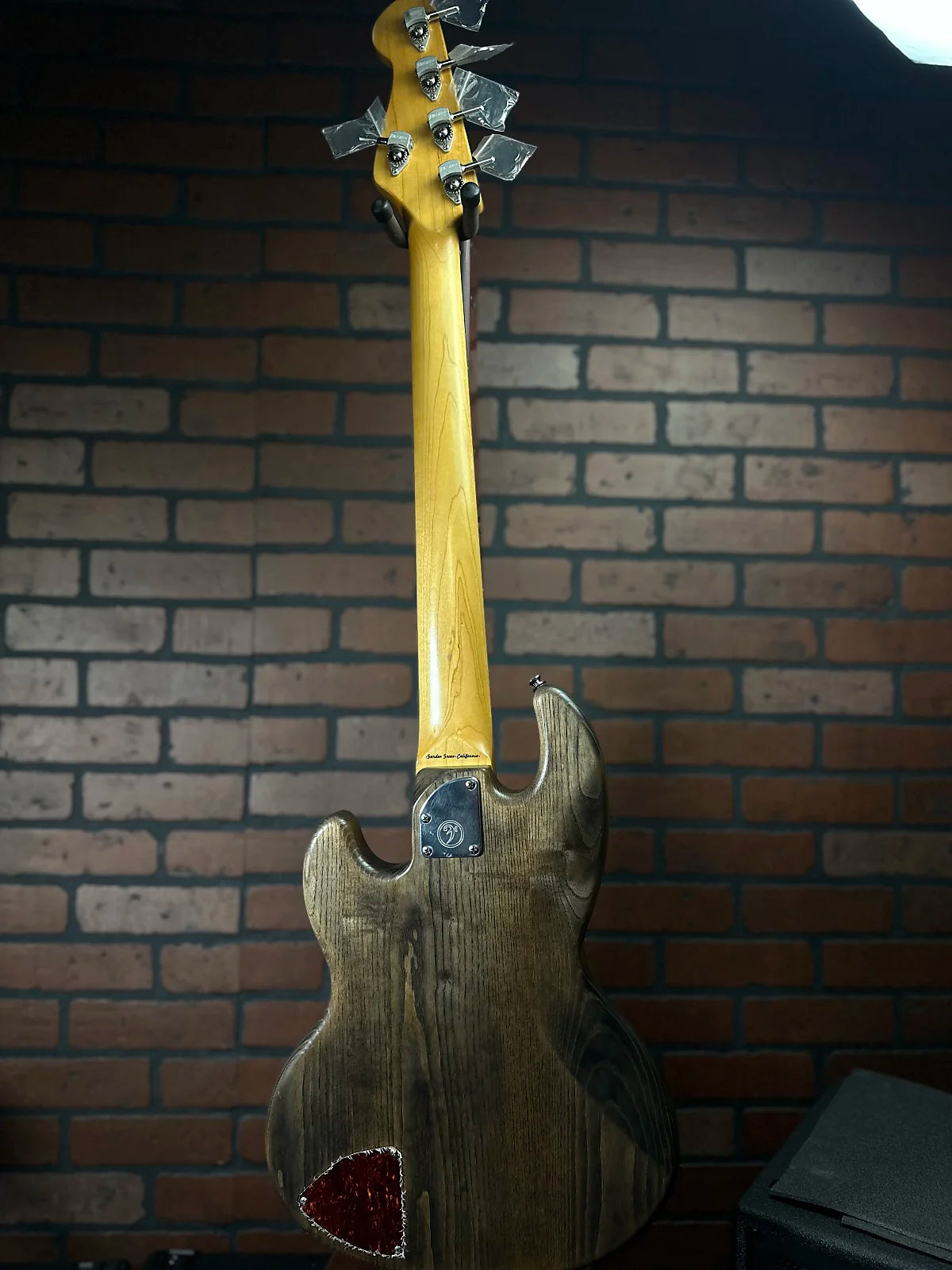 Form Factor Audio Wombat JS5 Short Scale (30”) Electric Bass Guitar Barnwood, 100% Brushed Satin