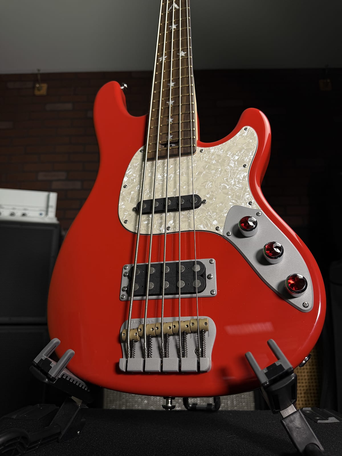 Woodcraft Ampmaster 5 String Medium scale 32" Electric Bass Guitar High Gloss