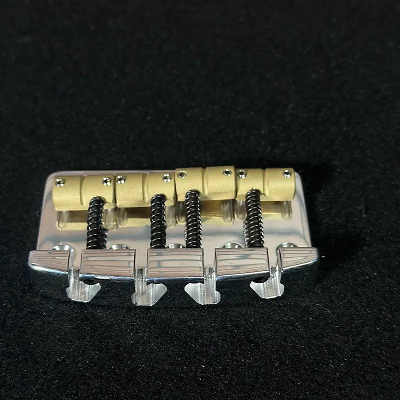 Fender Jazz Bass Or Precision Electric Bass Guitar direct replacement AlBridge Parts F419P 4-String Bridge Polish