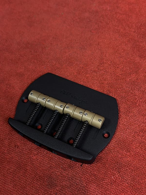 Sterling RAY4 by Music Man direct replacement AlBridge Parts BSMM420 “MM Style” Bass 4-String Bridge For Sterling RAY4 SUB Black Satin