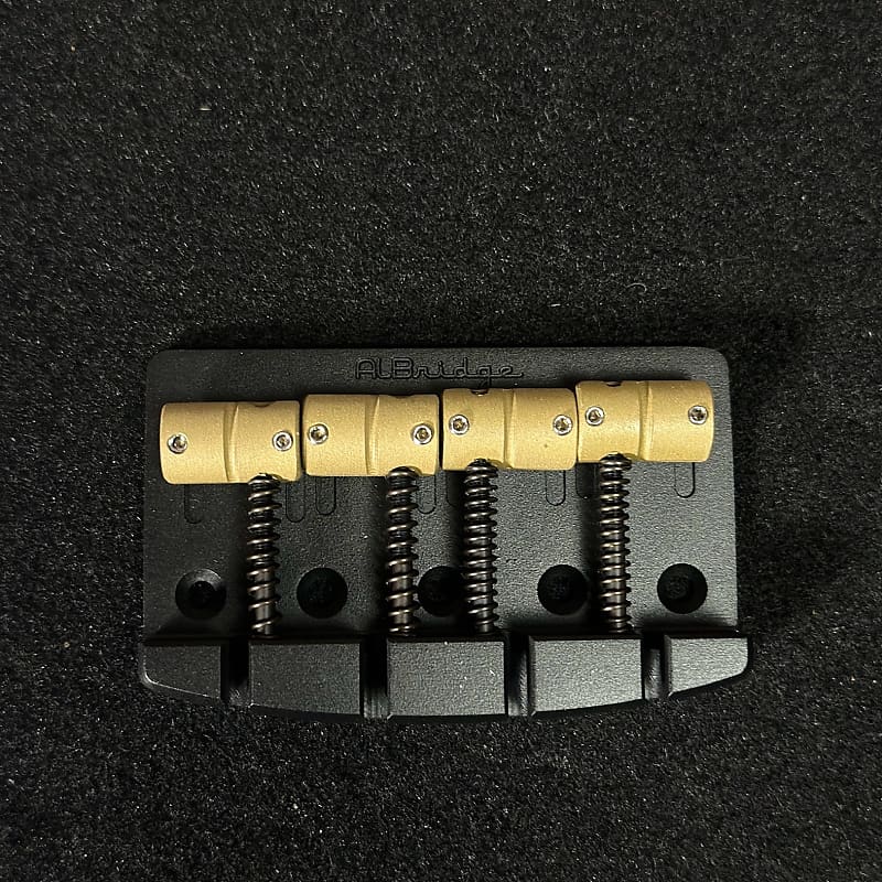 Fender Jazz Or Precision Electric Bass Guitar direct replacement AlBridge Parts F419QB 4-String Bridge Black Quick Release