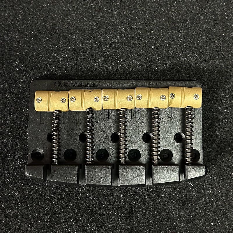 AlBridge Parts S518QB Direct Replacement Bridge for 5-String SIRE Marcus Miller Basses Quick Release 18mm String Spacing Black Satin