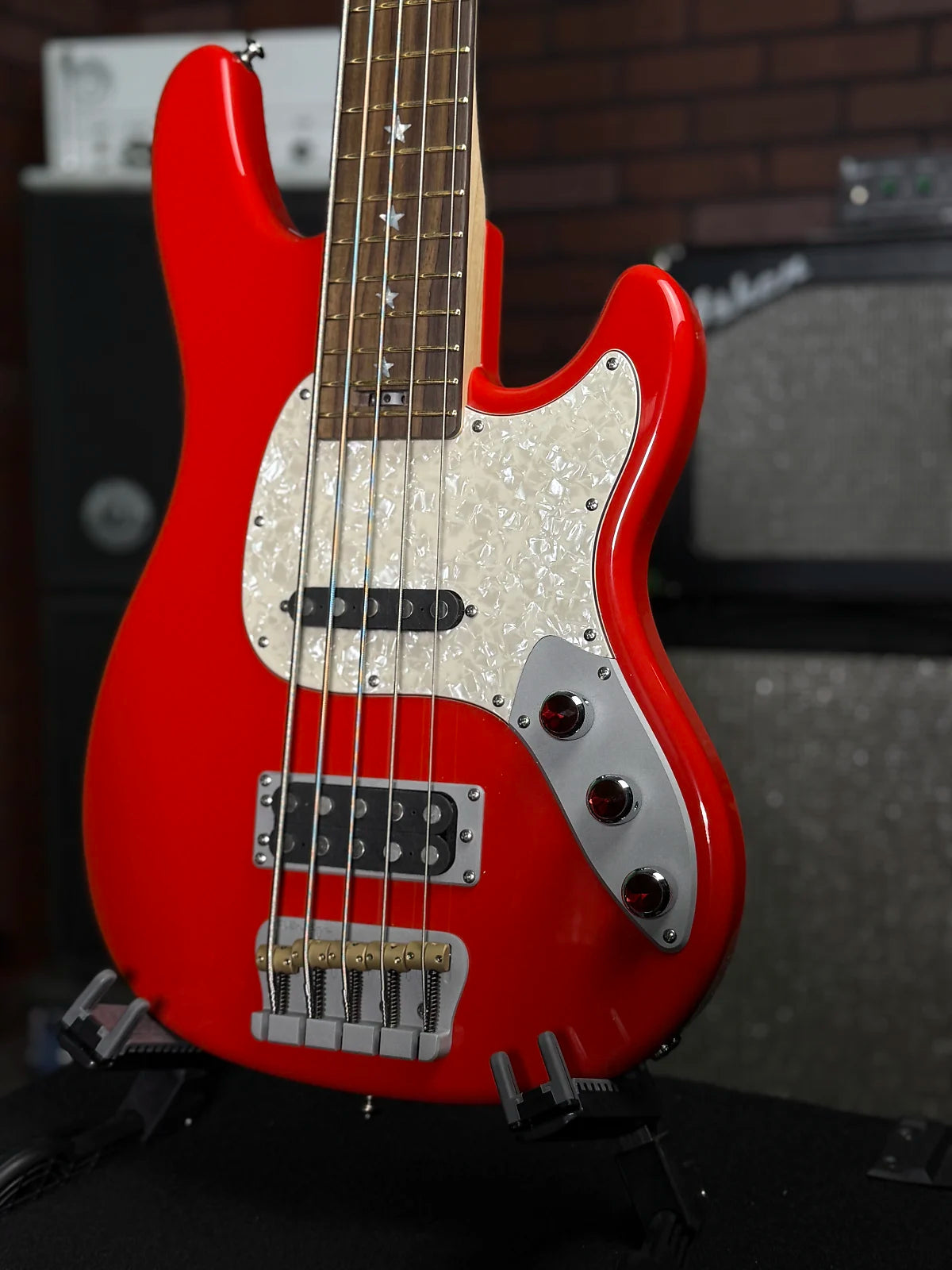 Woodcraft Ampmaster 5 String Medium scale 32" Electric Bass Guitar High Gloss
