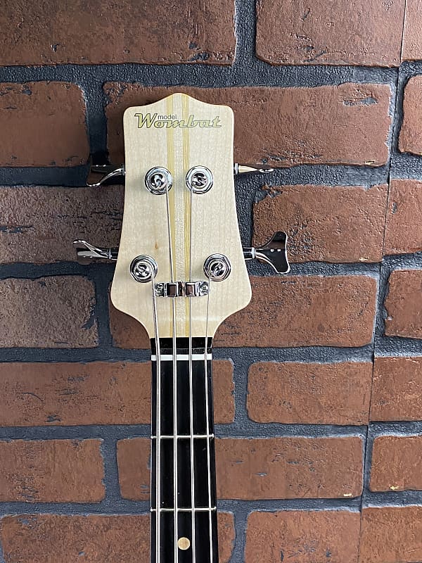 Form Factor Audio Wombat 4 Dark Red Burst 34" scale Flame maple Ratio tuners