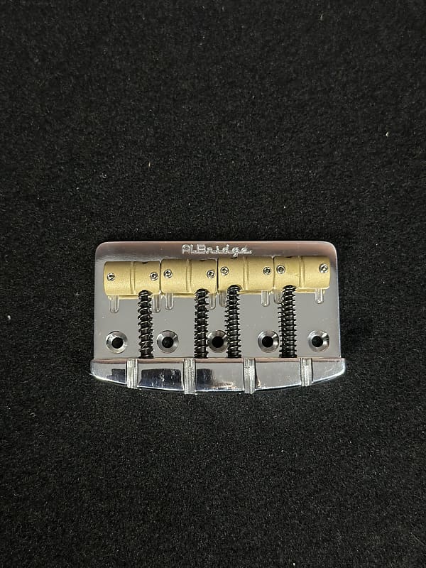 Fender Jazz Bass or Precision replacement AlBridge Parts F419QP 4-String Quick Release Bridge for Electric Bass Guitars (F419QP) - Polished