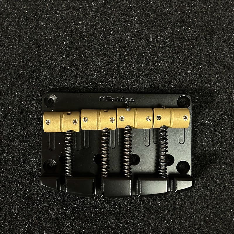 AlBridge Parts S420QB Direct Replacement Bridge for 4-String SIRE Marcus Miller Basses Quick Release 20mm String Spacing Black