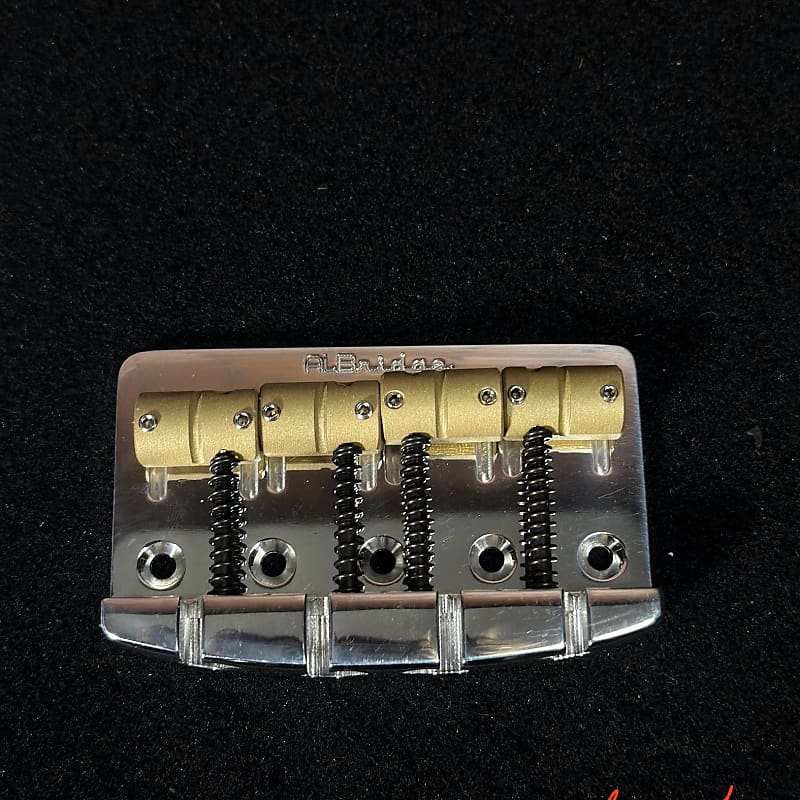 Fender Jazz Bass Or Precision Electric Bass Guitar direct replacement AlBridge Parts F419P 4-String Bridge Polish