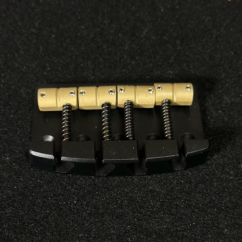 Fender Jazz Or Precision Electric Bass Guitar direct replacement AlBridge Parts F419QB 4-String Bridge Black Quick Release