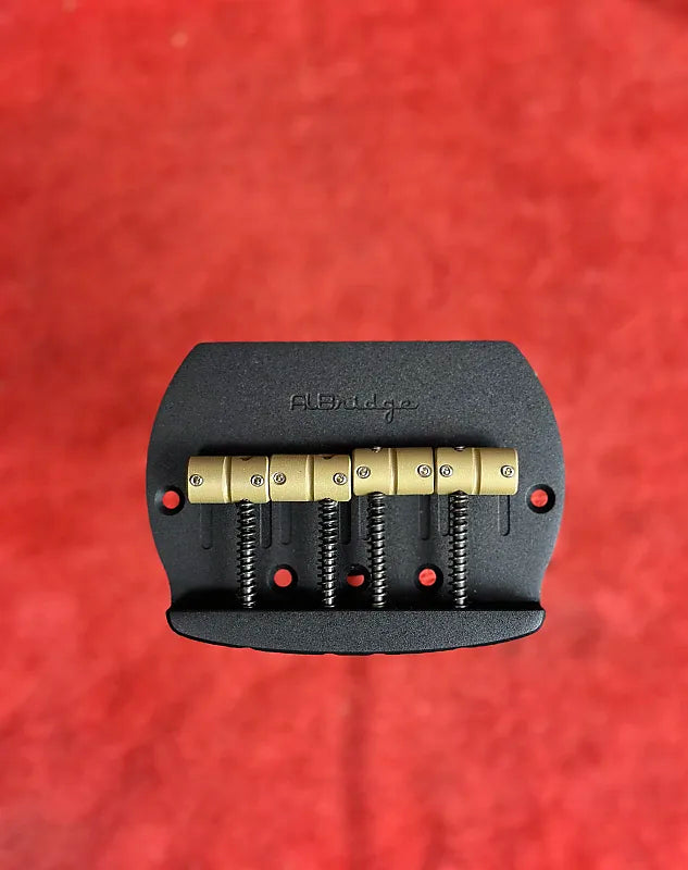 Sterling RAY4 by Music Man direct replacement AlBridge Parts BSMM420 “MM Style” Bass 4-String Bridge For Sterling RAY4 SUB Black Satin