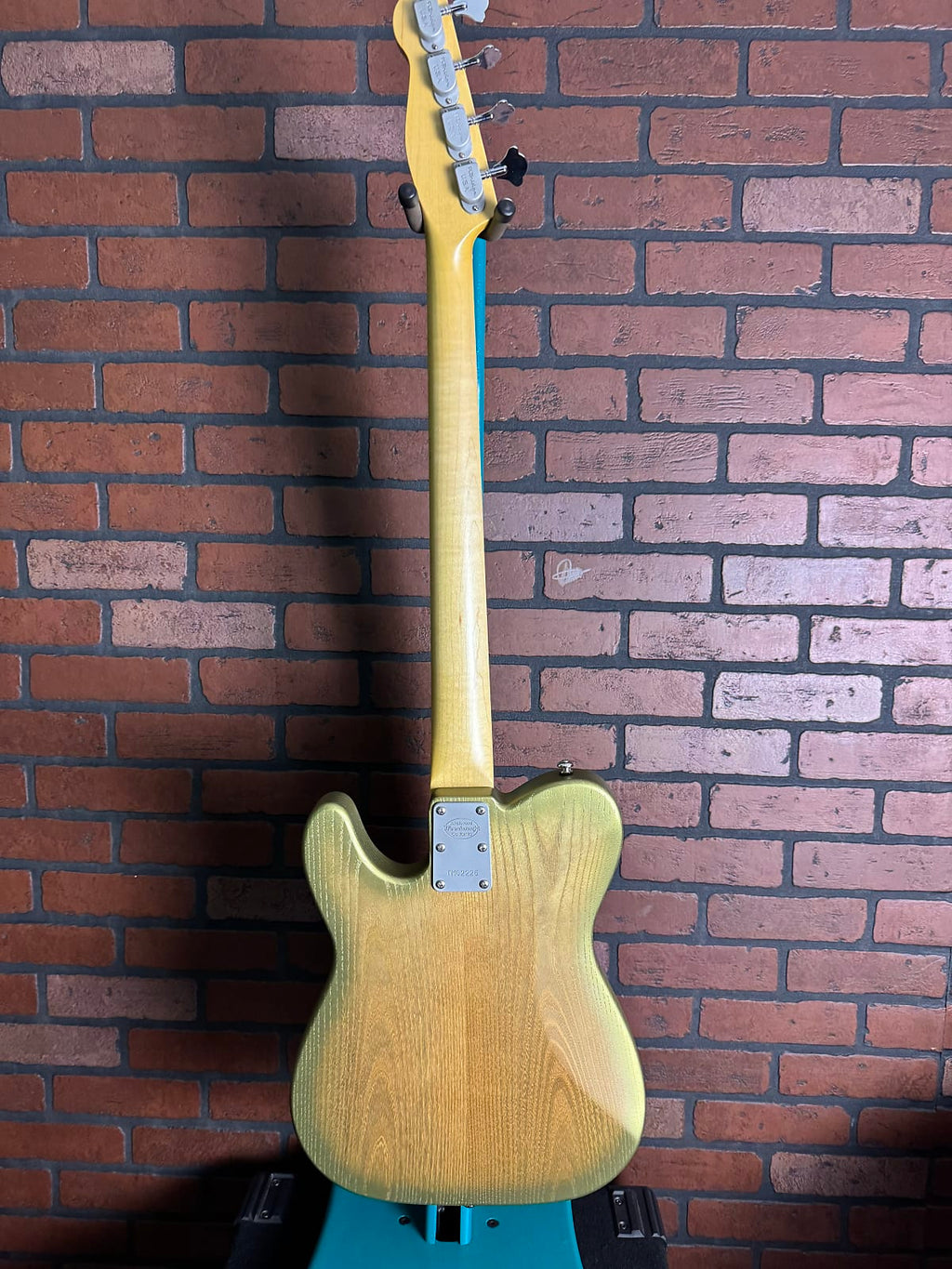 Woodcraft T. Master Telecaster Style Short-Scale Bass - Green Golden Ash