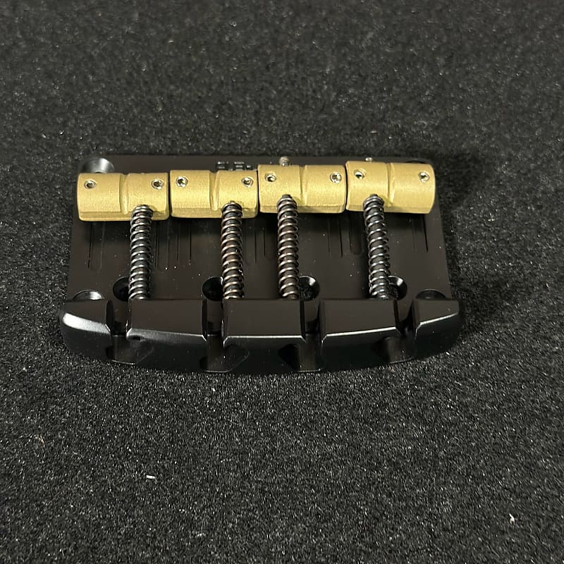AlBridge Parts S420QB Direct Replacement Bridge for 4-String SIRE Marcus Miller Basses Quick Release 20mm String Spacing Black